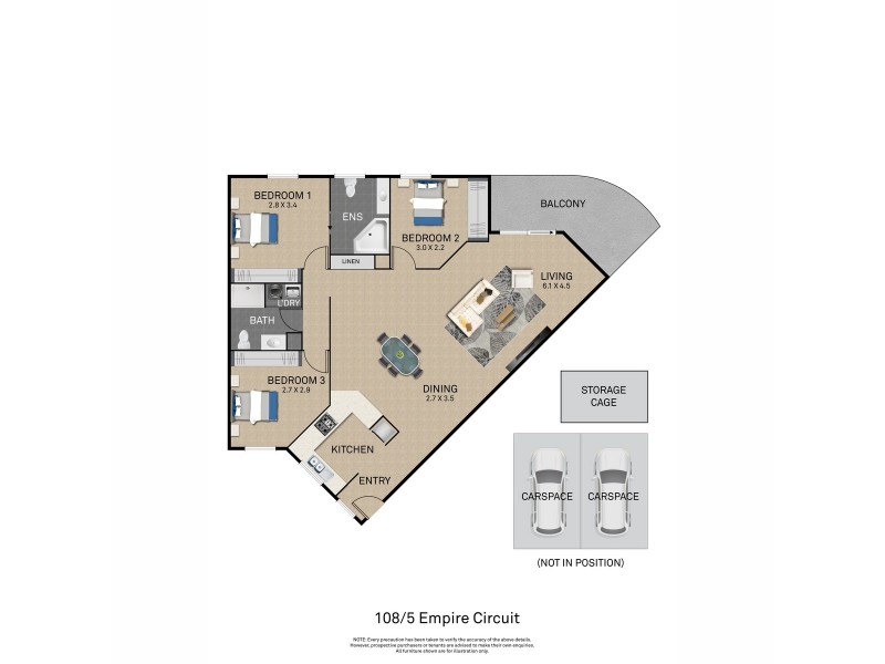 108/5 Empire Circuit, Forrest ACT 2603 Floorplan
