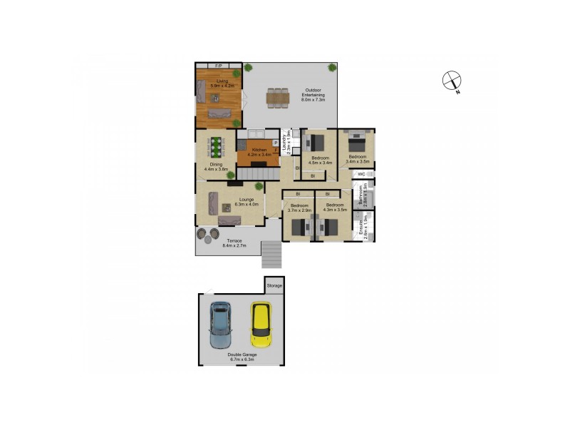241 La Perouse Street, Red Hill ACT 2603 Floorplan