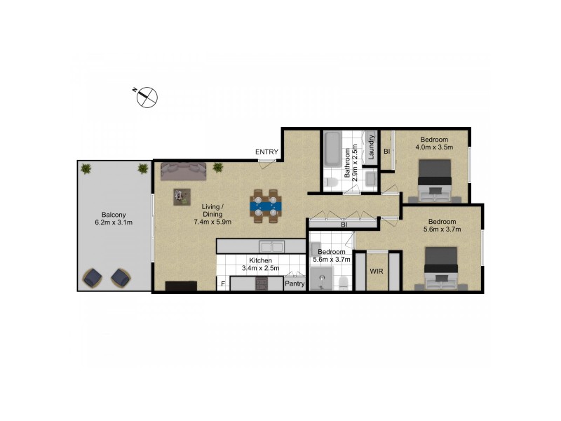 171/50 Eyre Street, Kingston ACT 2604 Floorplan