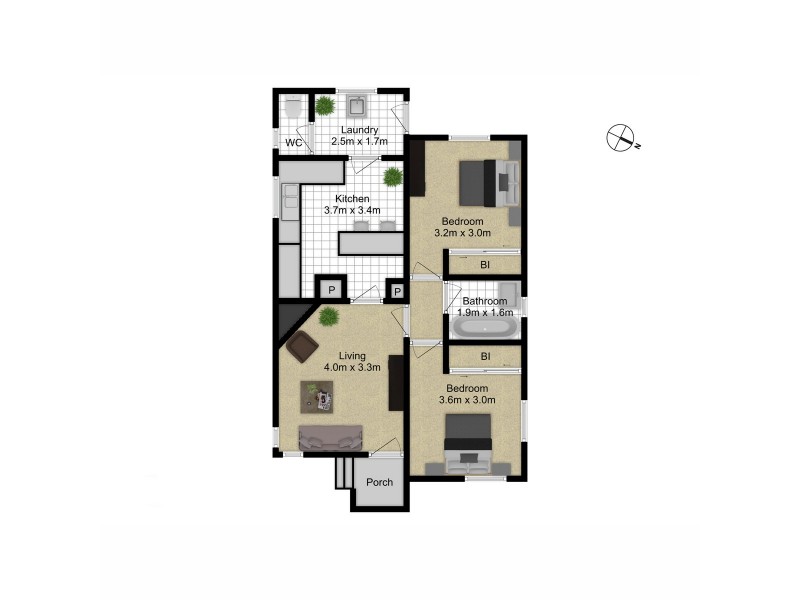 1/95 Ebden Street, Ainslie ACT 2602 Floorplan