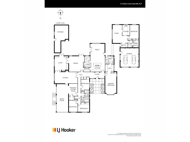 57 Arthur Circle, Red Hill ACT 2603 Floorplan