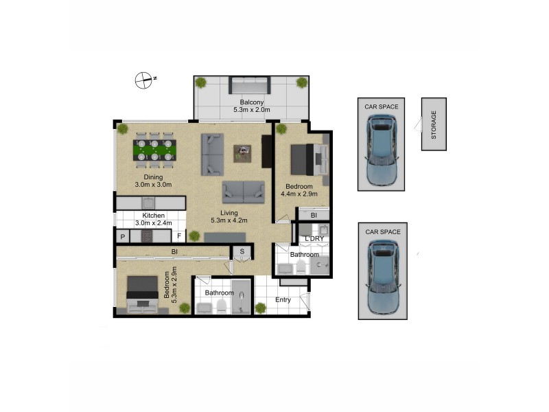 101/32 Blackall Street, Barton ACT 2600 Floorplan