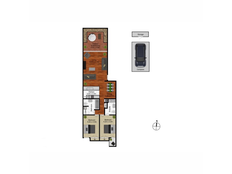 50/1 Beissel Street, Belconnen ACT 2617 Floorplan