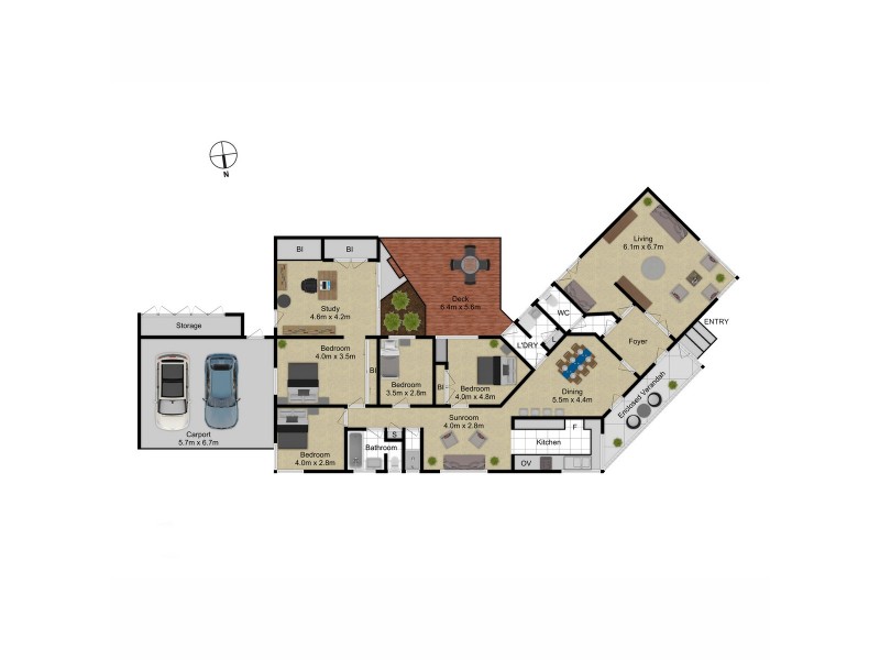 135 La Perouse Street, Narrabundah ACT 2604 Floorplan