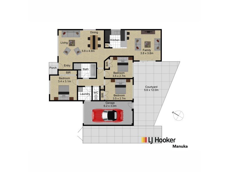 3/51 Freda Bennett Circuit, Nicholls ACT 2913 Floorplan