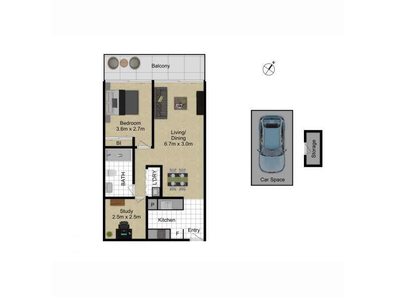 96/5 Hely Street, Griffith ACT 2603 Floorplan