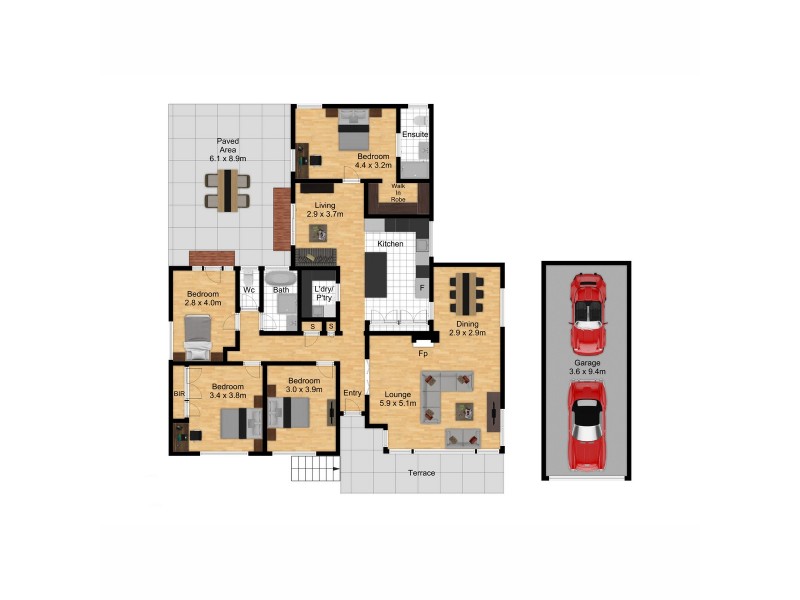 14 Dugan Street, Deakin ACT 2600 Floorplan