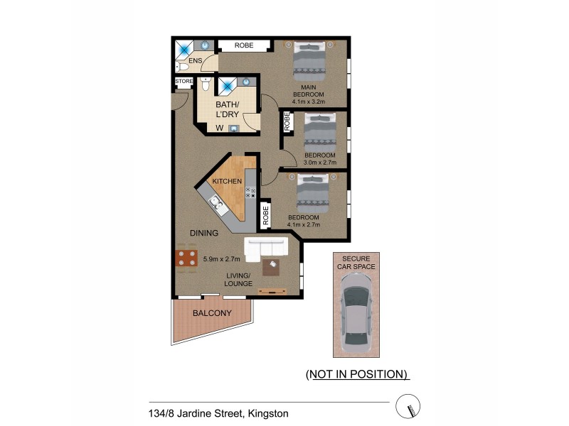 134/8 Jardine Street, Kingston ACT 2604 Floorplan