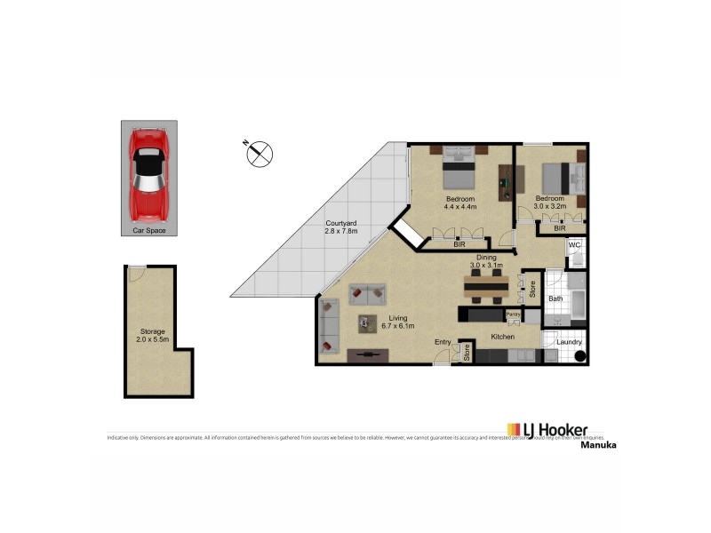 8/16 Eyre Street, Griffith ACT 2603 Floorplan