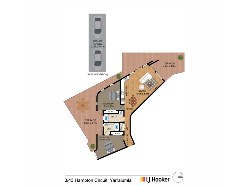 3/43 Hampton Circuit, Yarralumla ACT 2600 Floorplan