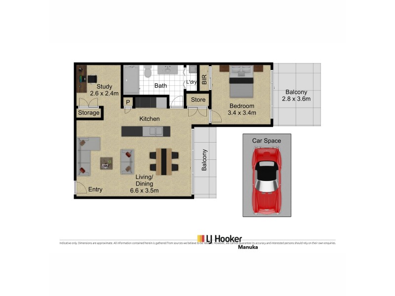 17/14 New South Wales Crescent, Forrest ACT 2603 Floorplan