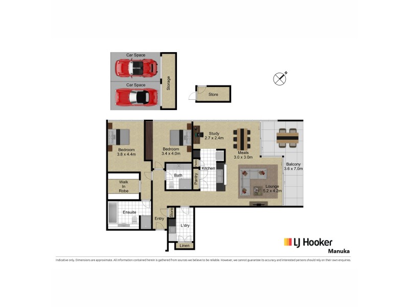 13/5 Sydney Avenue, Barton ACT 2600 Floorplan