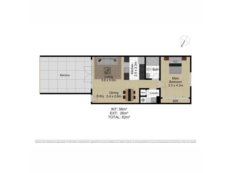 15/43 Ipima Street, Braddon ACT 2612 Floorplan