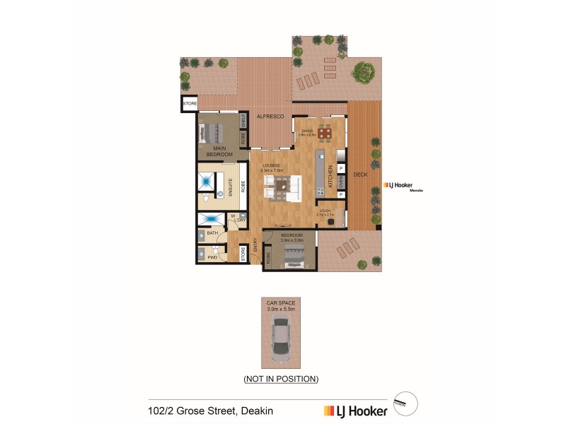 102/2 Grose Street, Deakin ACT 2600 Floorplan