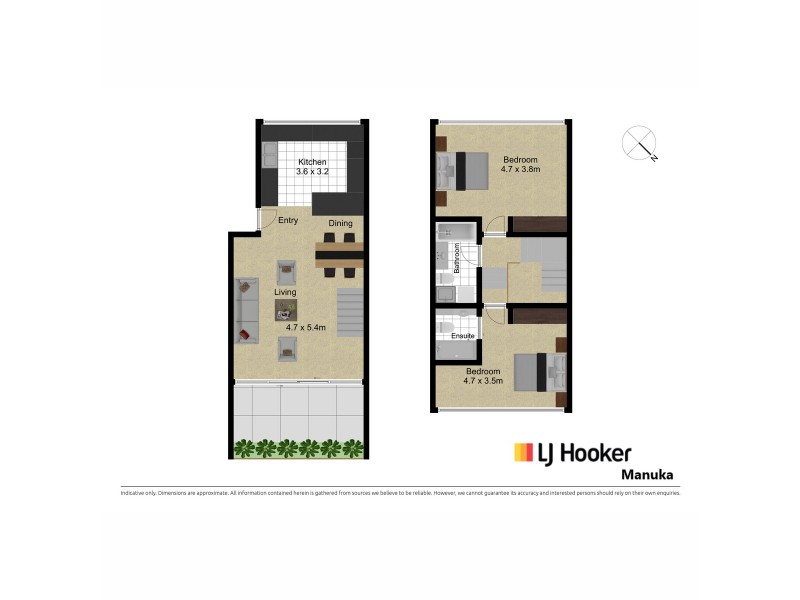 13/1 Jardine Street, Kingston ACT 2604 Floorplan