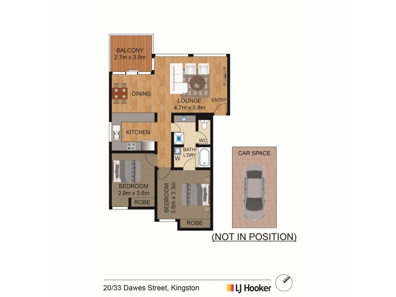 20/33 Dawes Street, Kingston ACT 2604 Floorplan