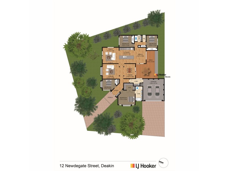 12 Newdegate Street, Deakin ACT 2600 Floorplan