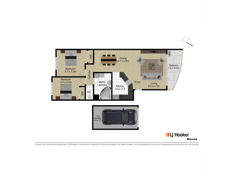 37/15 Howitt Street, Kingston ACT 2604 Floorplan