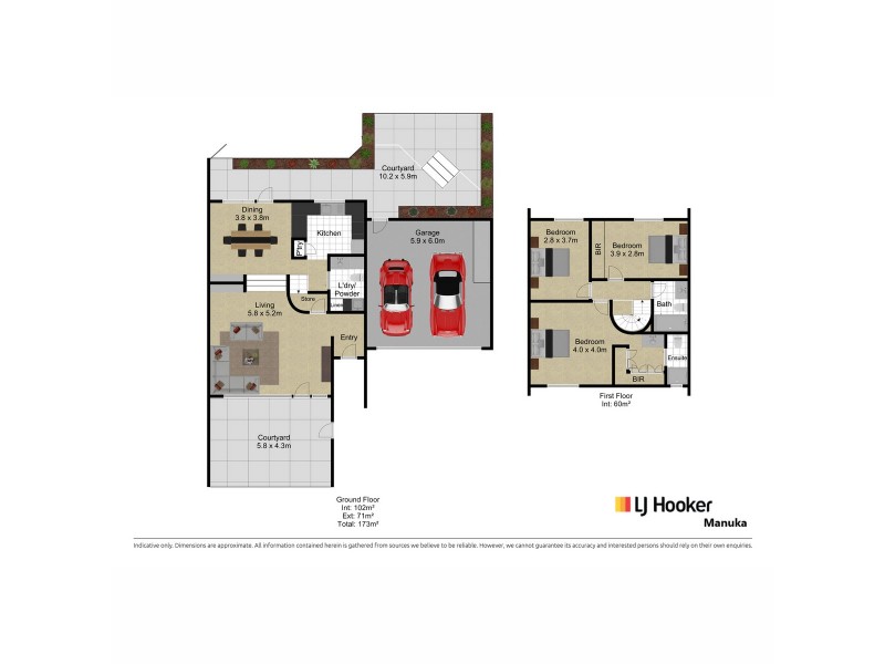 98 Arthur Circle, Forrest ACT 2603 Floorplan
