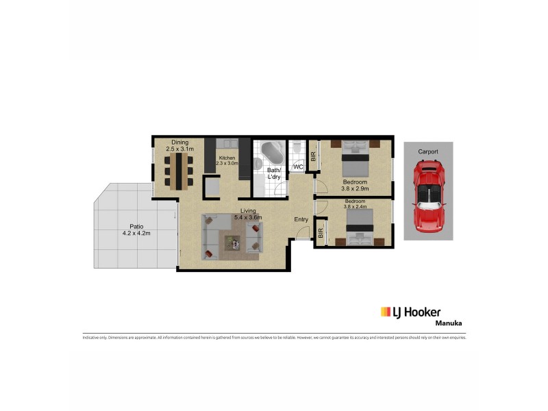 2/9 Howitt Street, Kingston ACT 2604 Floorplan