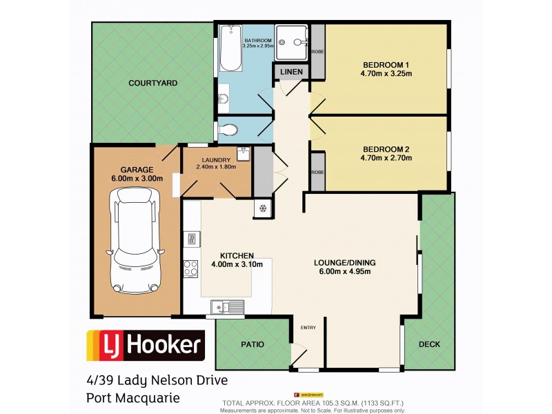 4/39 Lady Nelson Drive, Port Macquarie NSW 2444 Floorplan