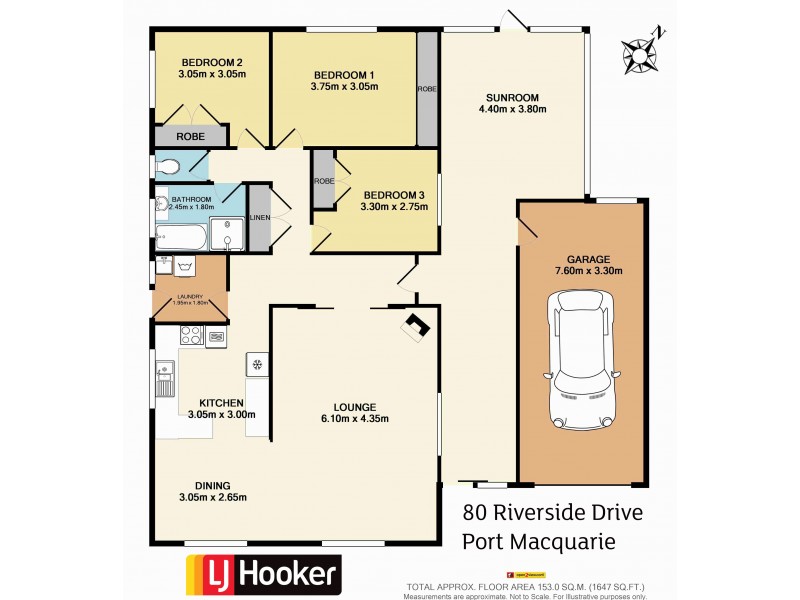 80 Riverside Drive, Port Macquarie NSW 2444 Floorplan