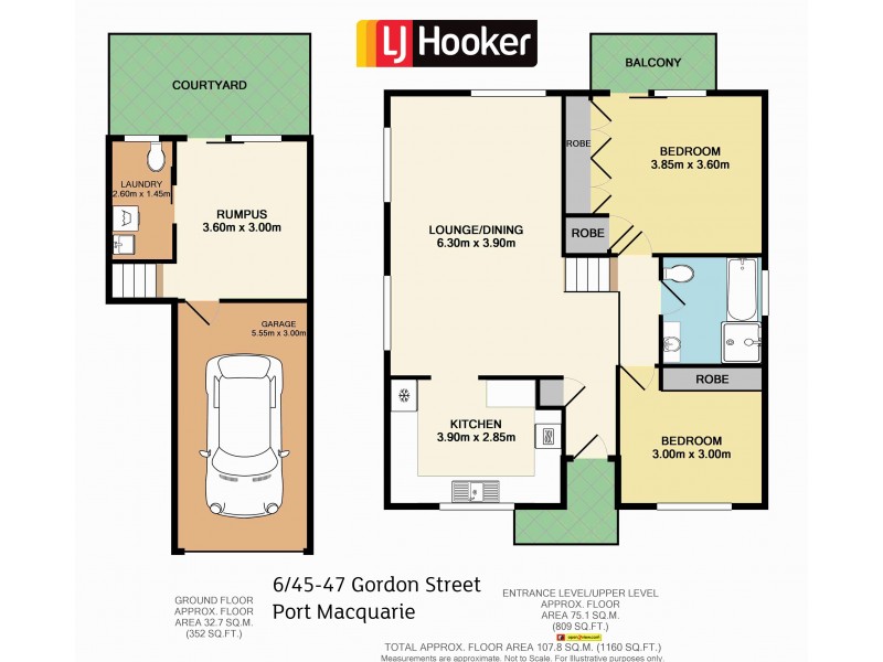 6/45 Gordon Street, Port Macquarie NSW 2444 Floorplan