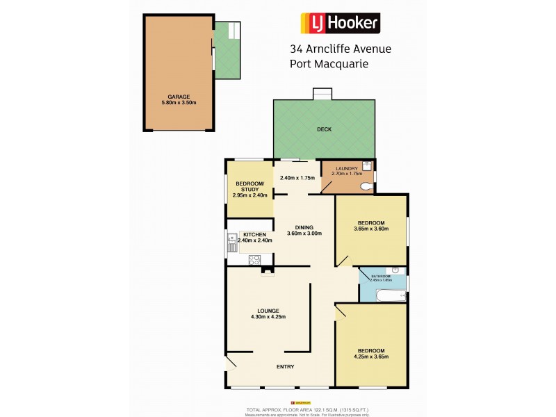 34 Arncliffe Avenue, Port Macquarie NSW 2444 Floorplan