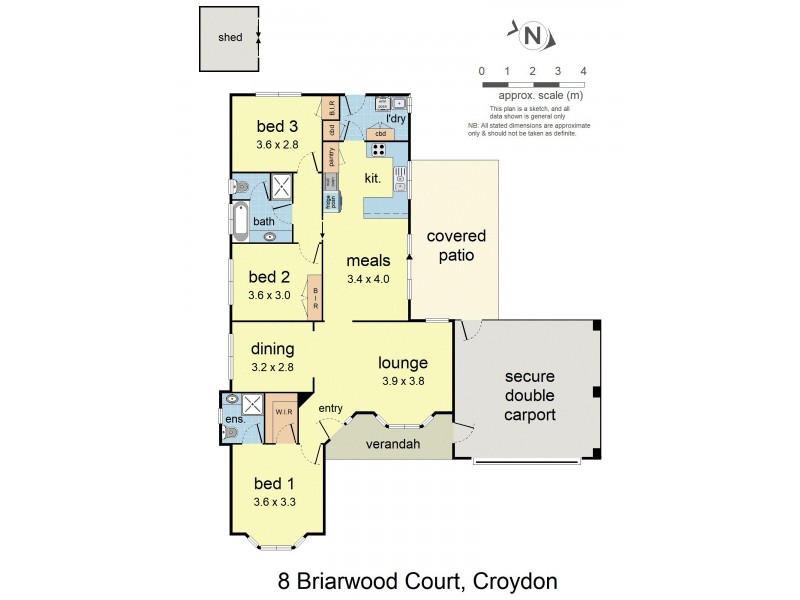 8 Briarwood Court, Croydon VIC 3136 Floorplan