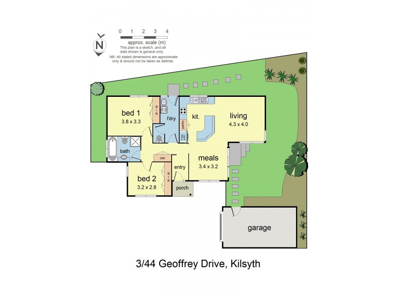 3/44 Geoffrey Drive, Kilsyth VIC 3137 Floorplan