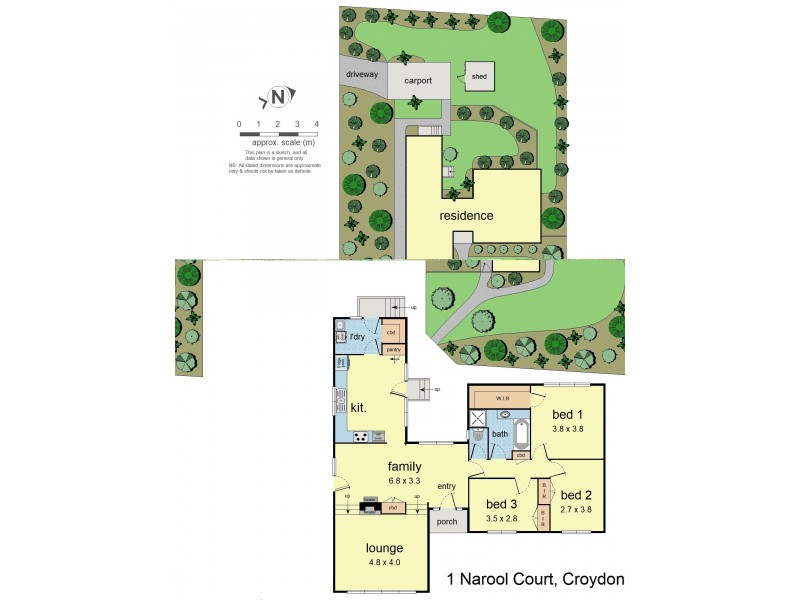 1 Narool Court, Croydon VIC 3136 Floorplan
