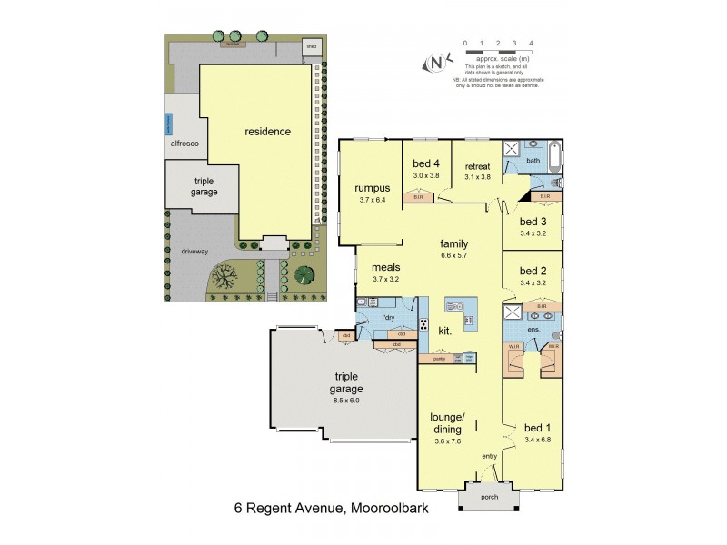 6 Regent Avenue, Mooroolbark VIC 3138 Floorplan
