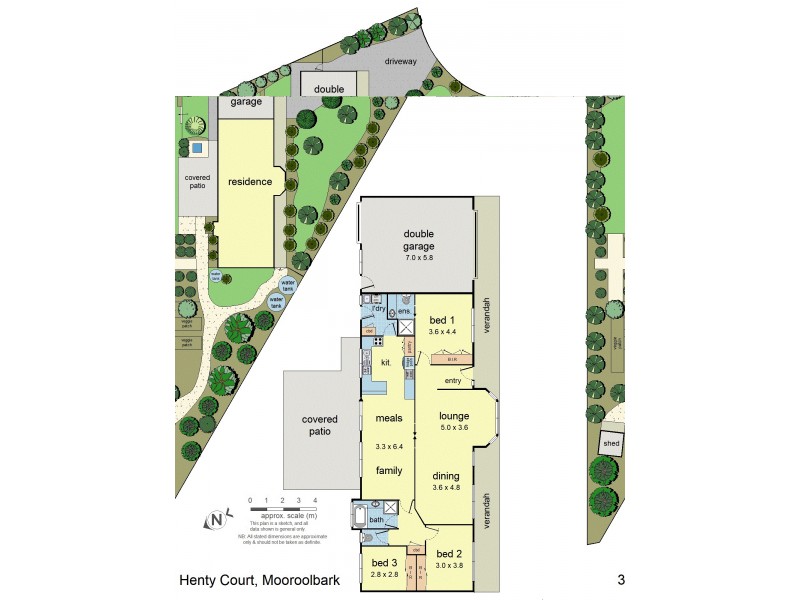 3 Henty Court, Mooroolbark VIC 3138 Floorplan