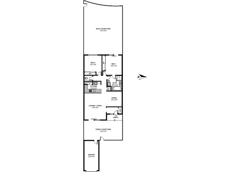 6/111 Little Usher Avenue, Labrador QLD 4215 Floorplan