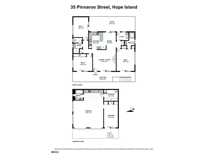 35 Pinnaroo Street, Hope Island QLD 4212 Floorplan