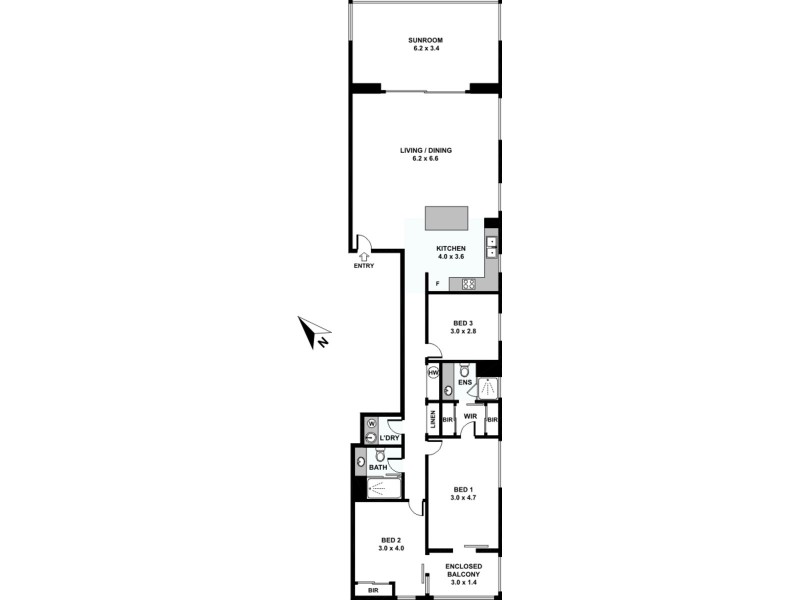 11/540 Marine Parade, Biggera Waters QLD 4216 Floorplan