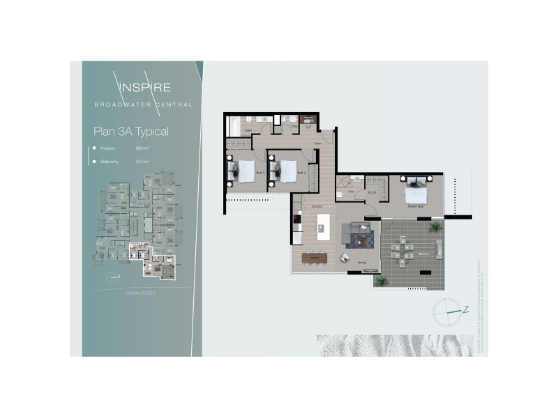 702/30 Frank Street, Labrador QLD 4215 Floorplan