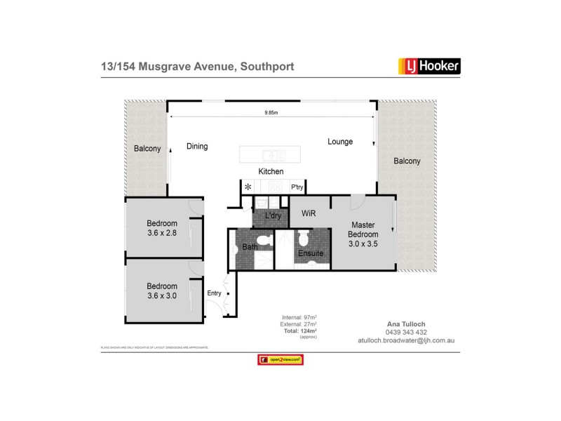13/154 Musgrave Avenue, Southport QLD 4215 Floorplan