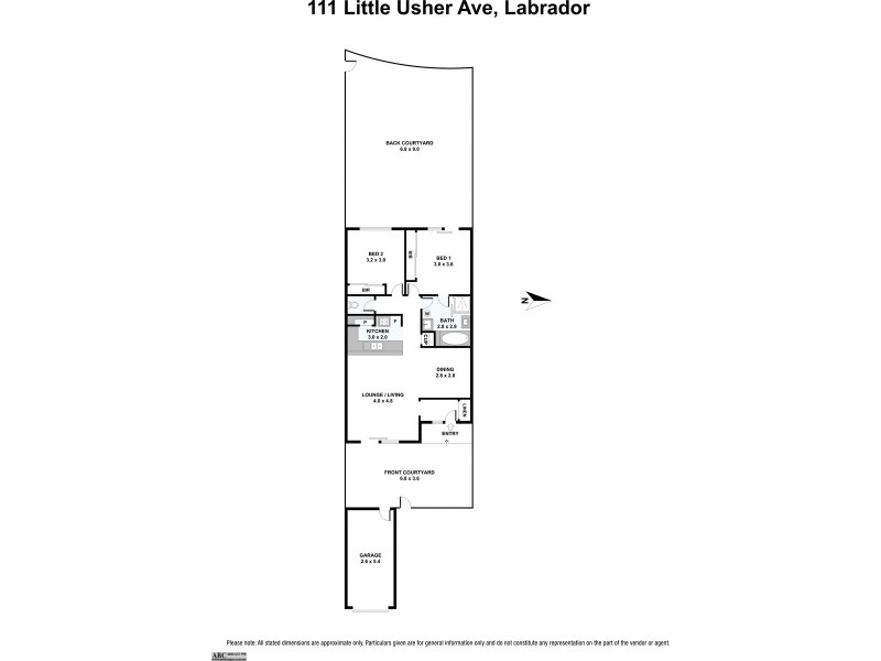 6/111 Little Usher Avenue, Labrador QLD 4215 Floorplan