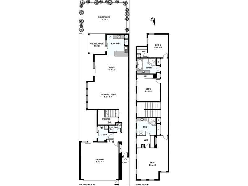 1/42 Parr Street, Biggera Waters QLD 4216 Floorplan