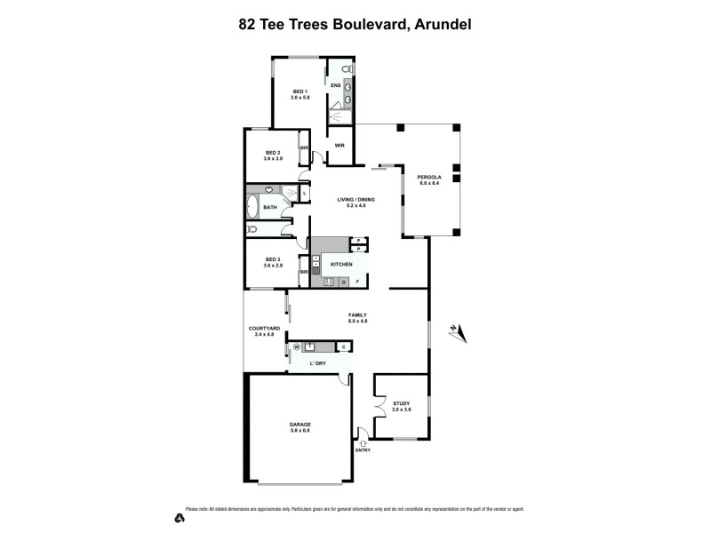 82 Tee Trees Boulevarde, Arundel QLD 4214 Floorplan