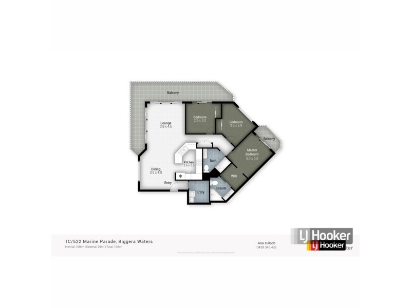 1C/522 Marine Parade, Biggera Waters QLD 4216 Floorplan