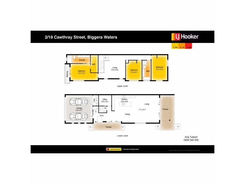 2/19 Cawthray Street, Biggera Waters QLD 4216 Floorplan