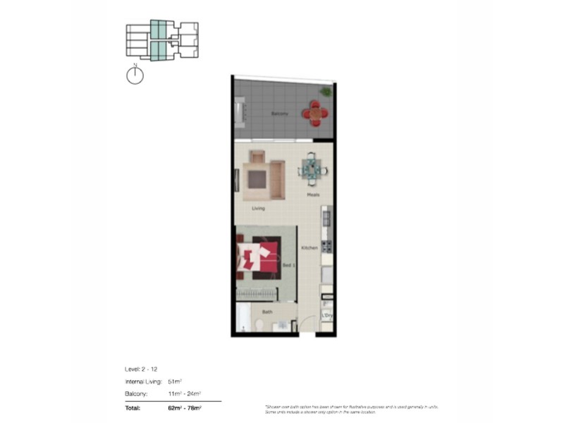 502/17 Bath Street, Labrador QLD 4215 Floorplan