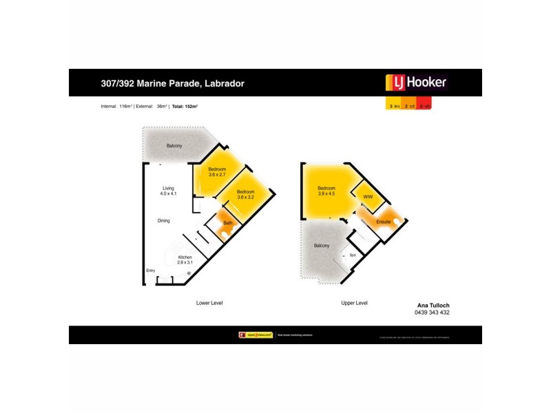 307/392 Marine Parade, Labrador QLD 4215 Floorplan
