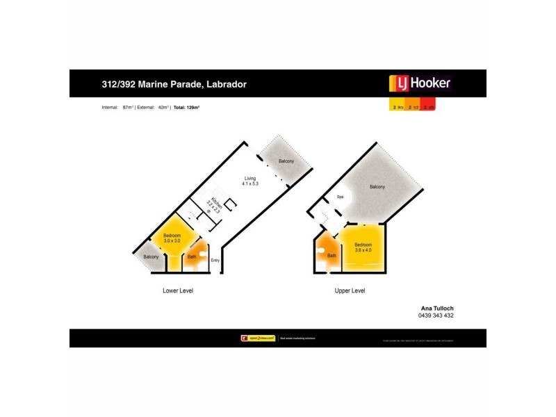 312/392 Marine Parade, Labrador QLD 4215 Floorplan