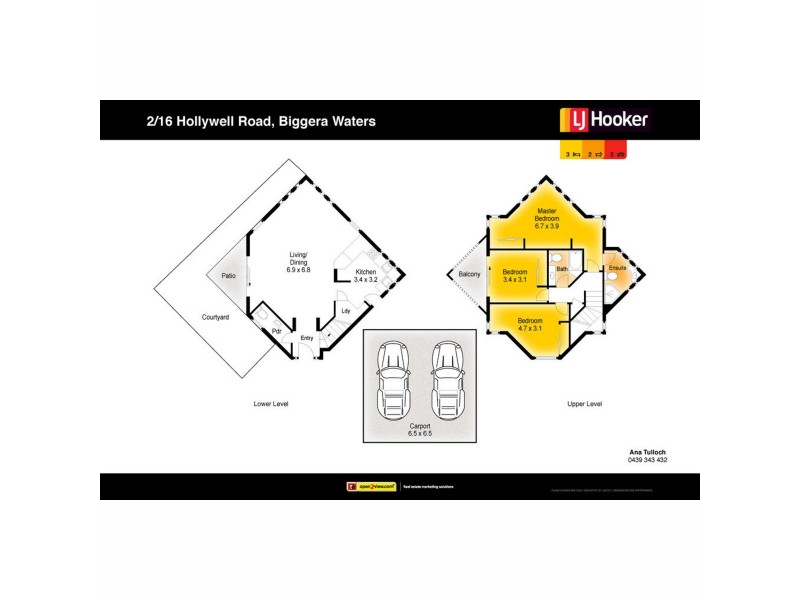 2/16 Hollywell Road, Biggera Waters QLD 4216 Floorplan