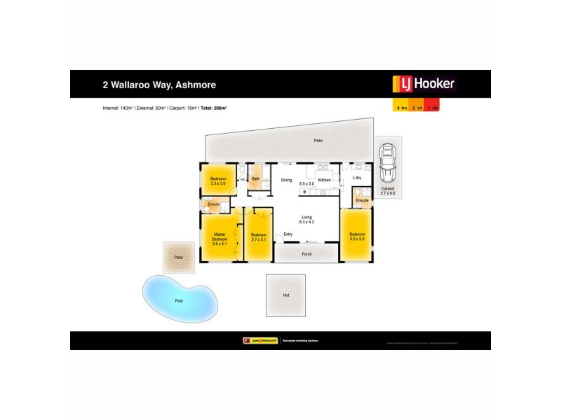 2 Wallaroo Way, Ashmore QLD 4214 Floorplan