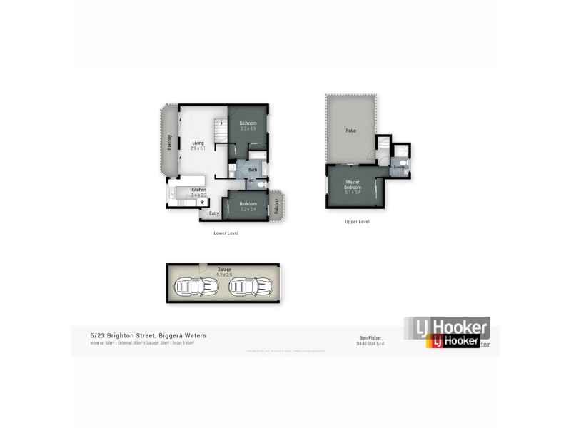 6/23 Brighton Street, Biggera Waters QLD 4216 Floorplan