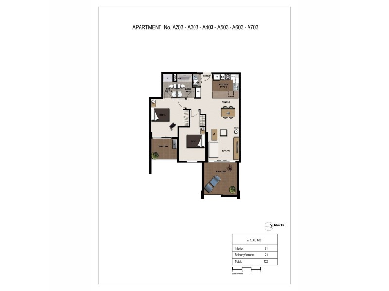 1503/111 Lindfield Road, Helensvale QLD 4212 Floorplan